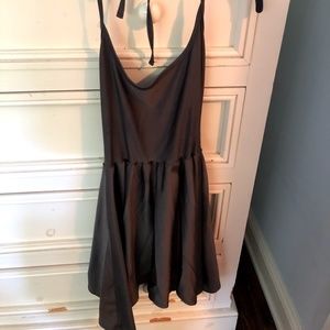Gray American Apparel Tricot Figure Skater Dress